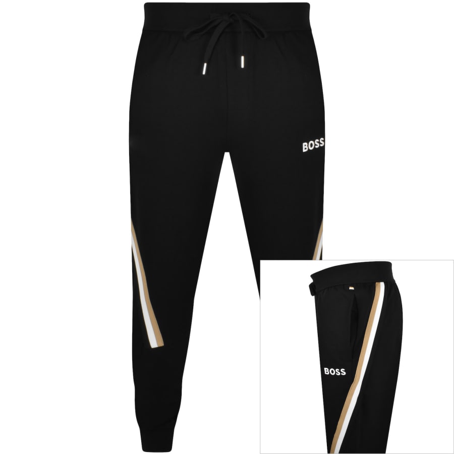 Black boss joggers hotsell